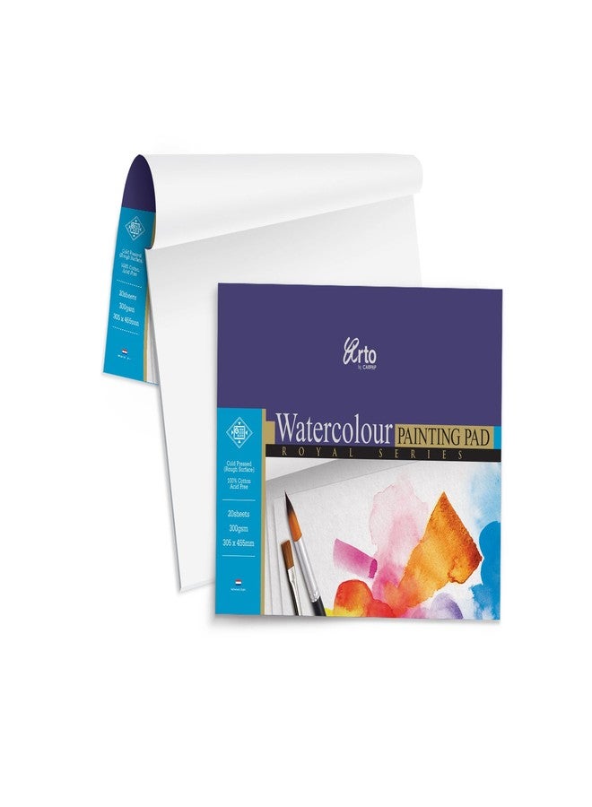 CAMPAP Arto Watercolour Paper 300gsm, Noblesse, 100% Cotton, 230x305mm, Block of 20 sheets